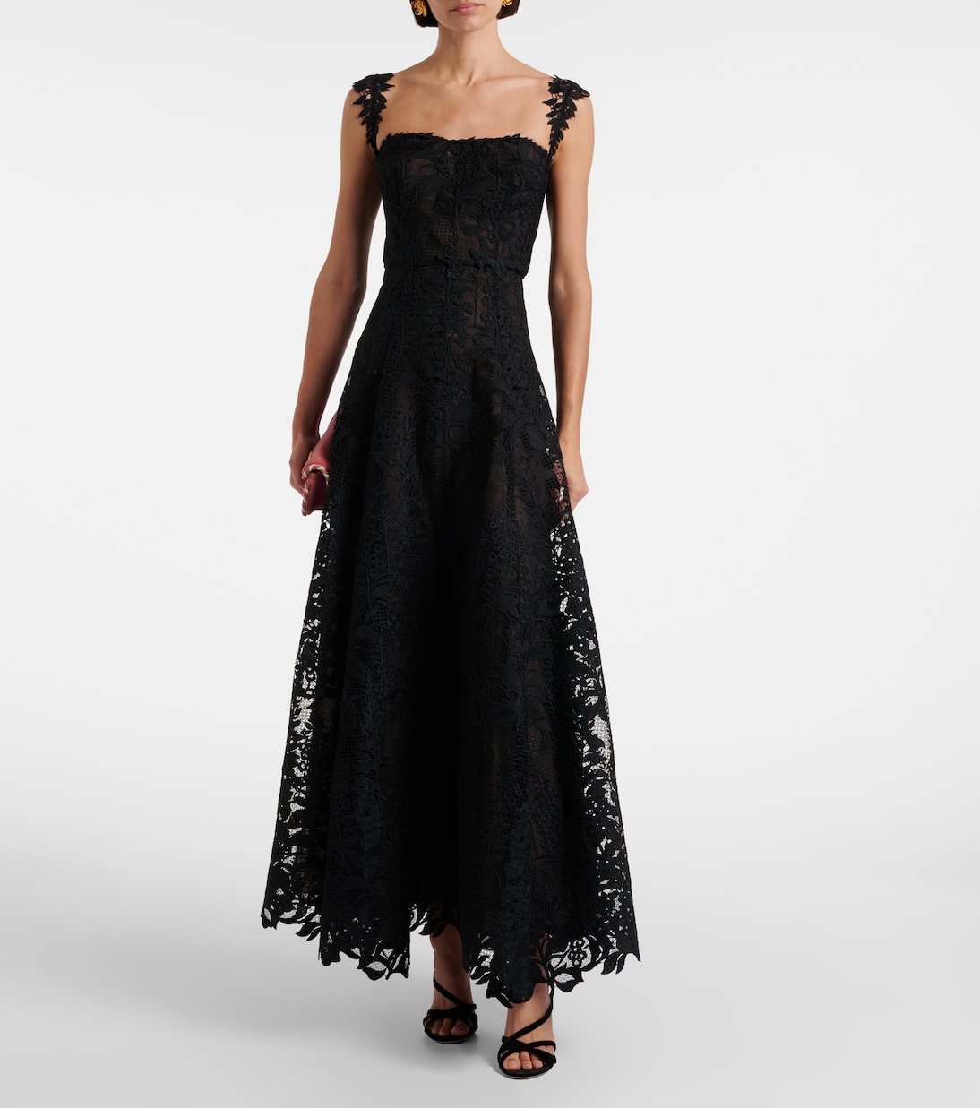 Guipure lace bustier gown | Oscar de la Renta