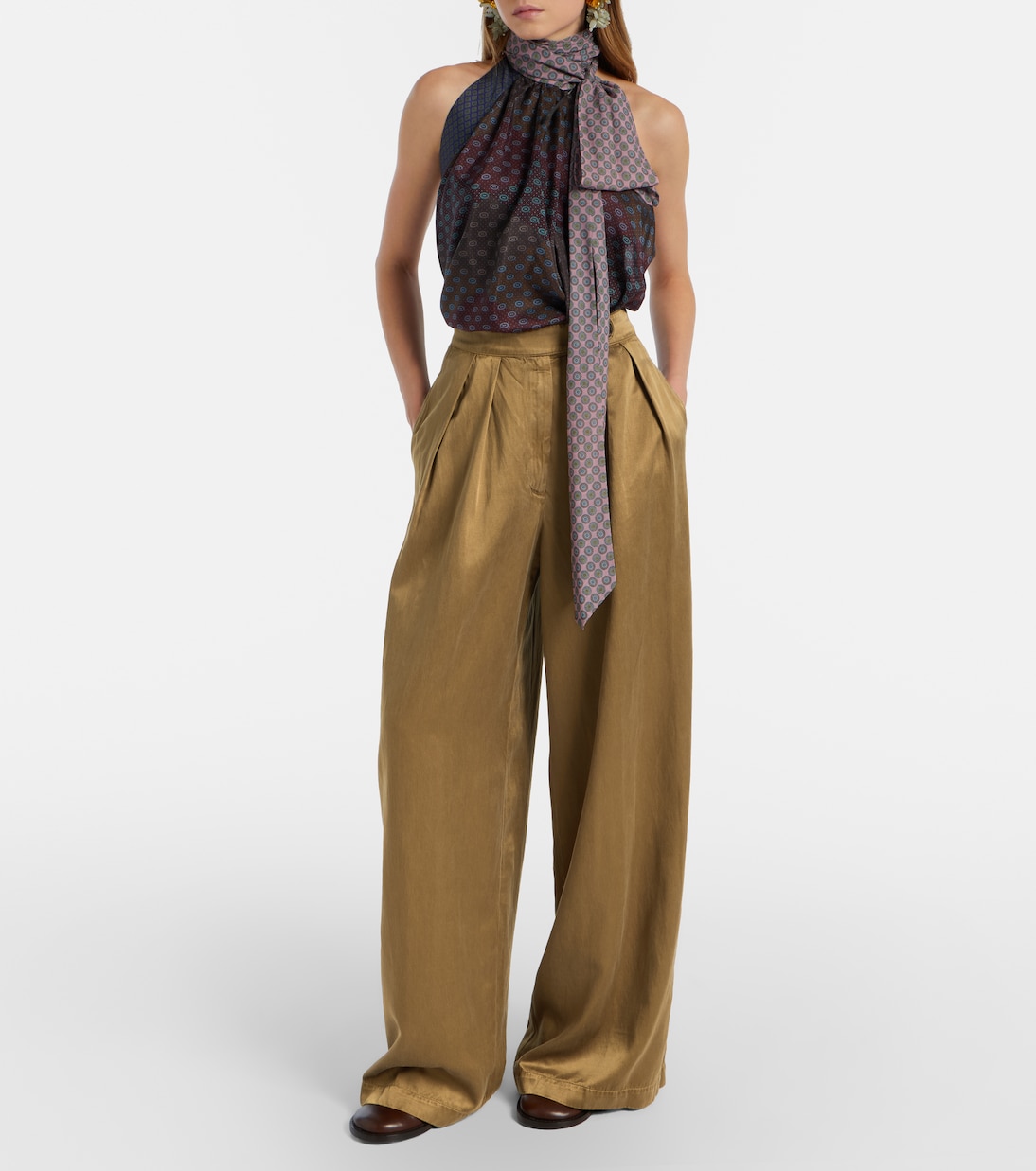 Pantalon ample à taille haute | Dries Van Noten