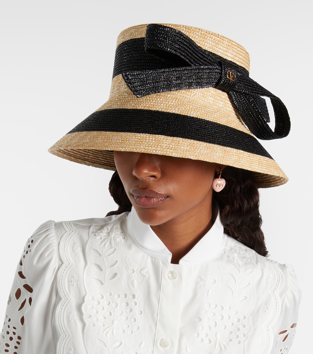 Straw bucket hat | Valentino