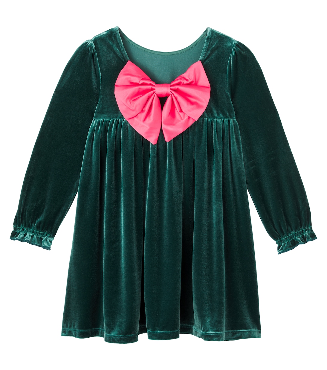 Bow-detail velvet dress | Konges Sløjd