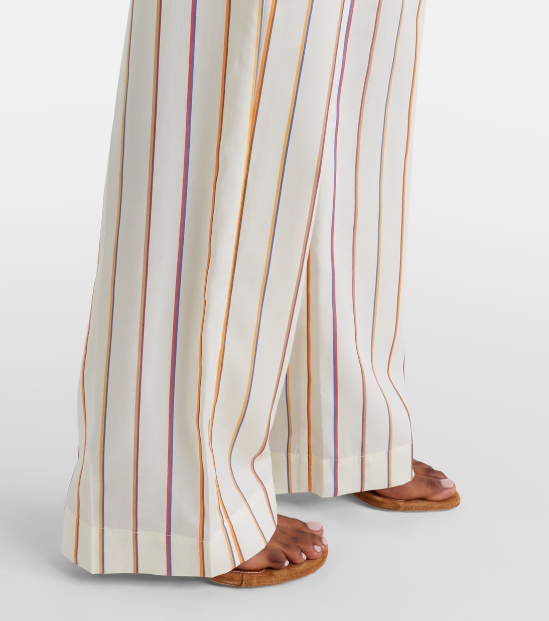 Aria striped straight pants | Asceno