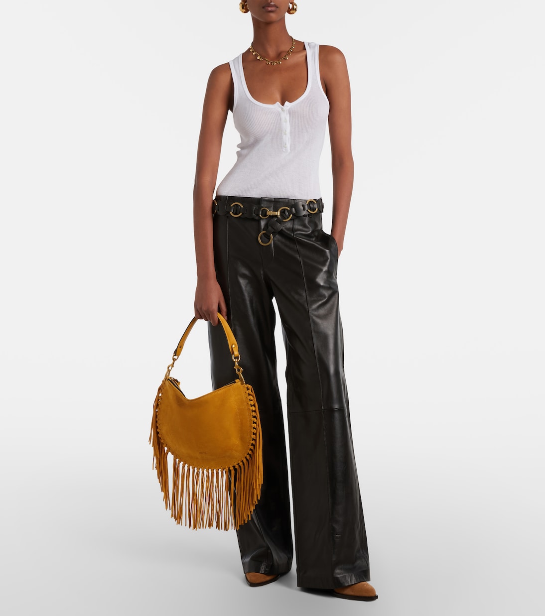 Oskan fringed suede shoulder bag | Isabel Marant