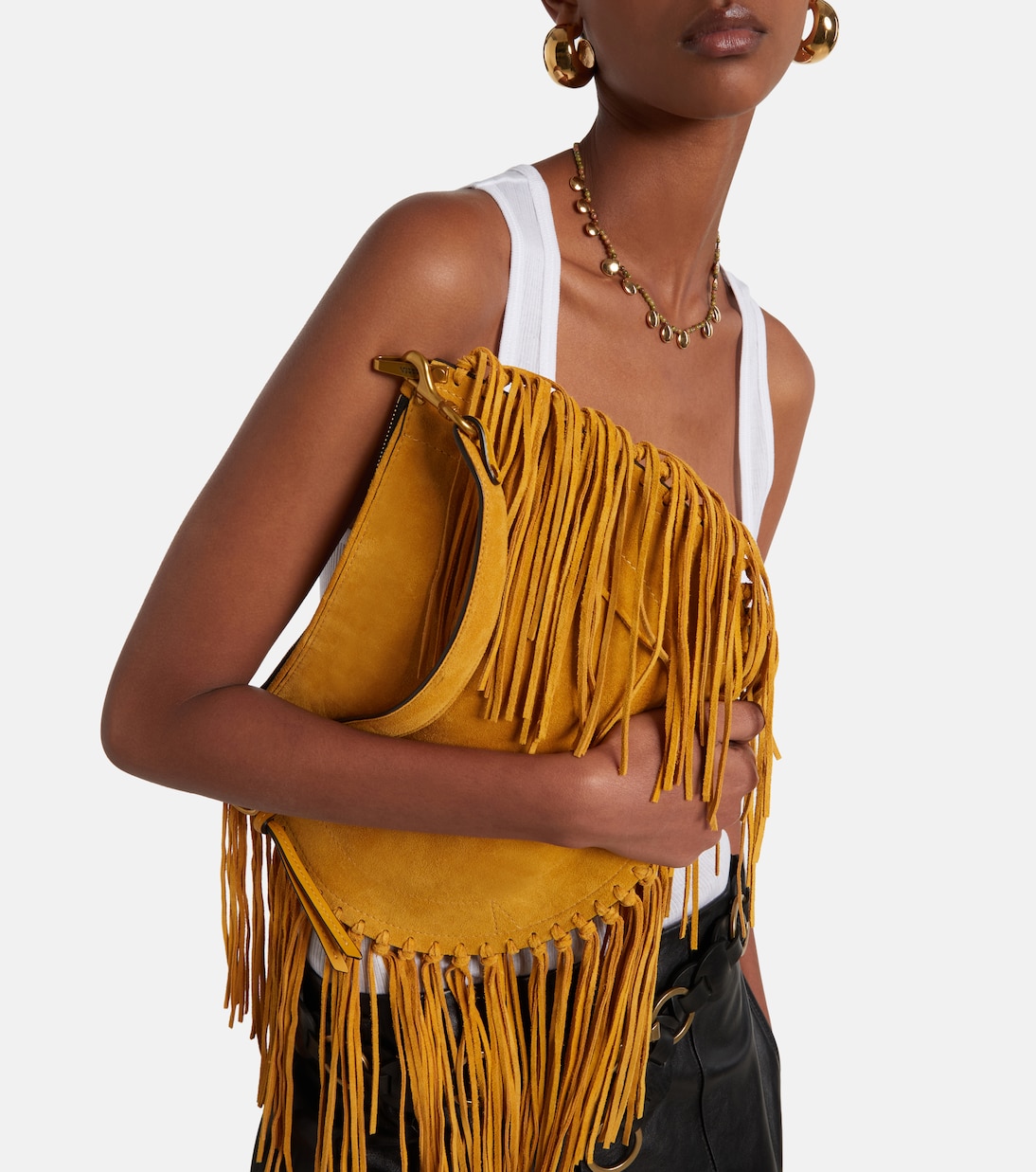 Oskan fringed suede shoulder bag | Isabel Marant