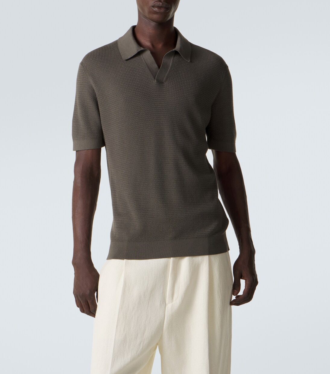 Knitted cotton polo shirt | Zegna
