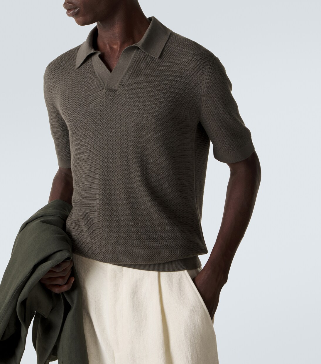 Knitted cotton polo shirt | Zegna