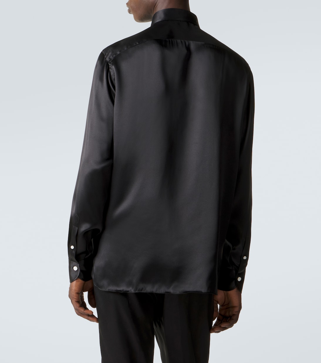 Chemise en satin de soie | Rubinacci