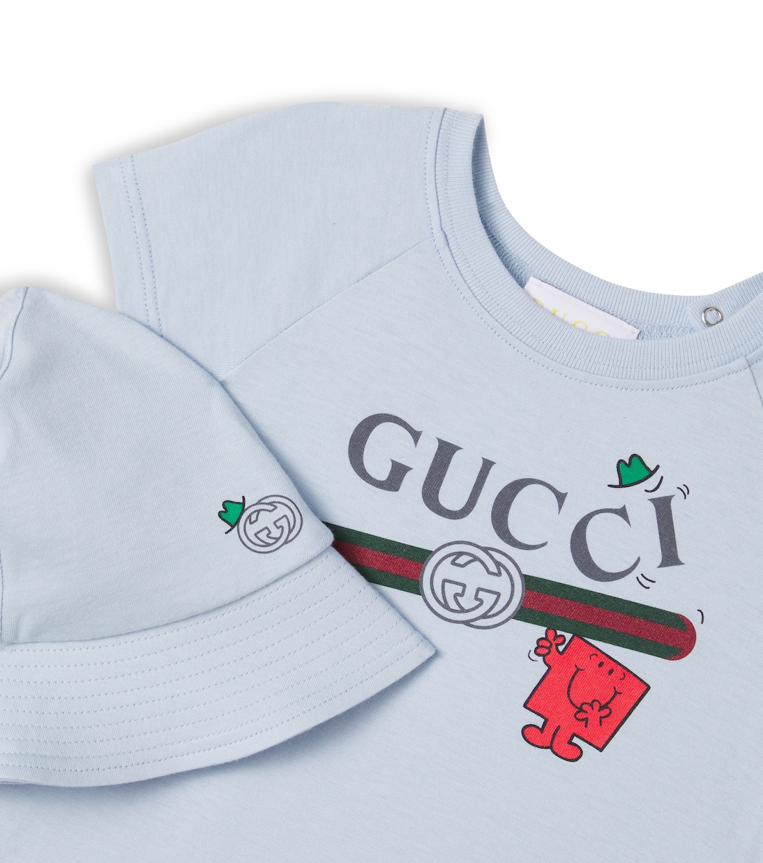 x Mr. Men Baby playsuit and hat set | Gucci Kids