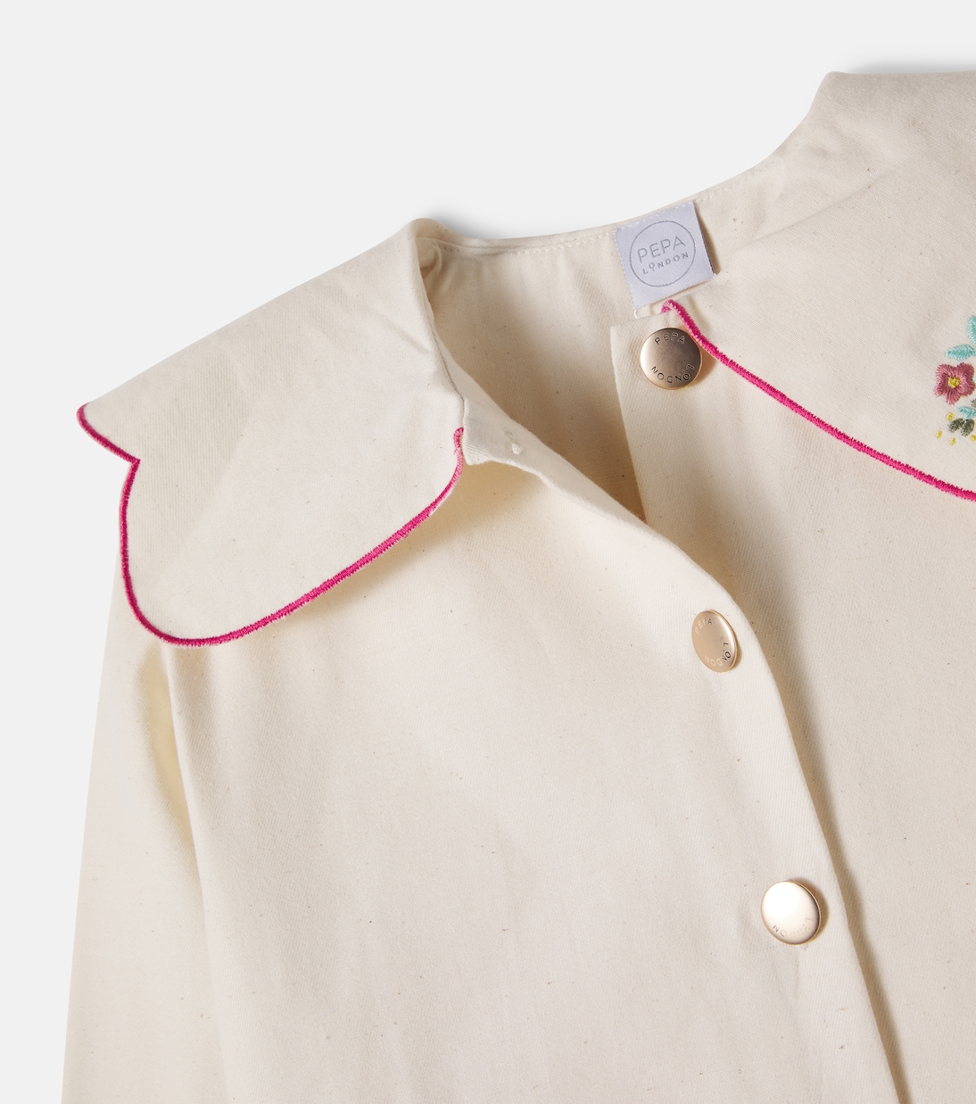 Embroidered cotton jacket | Pepa London
