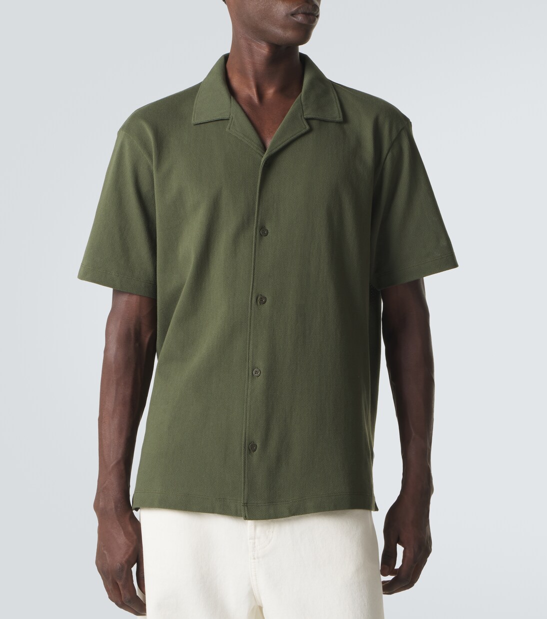 Polohemd Riviera aus Baumwoll-Mesh | Sunspel