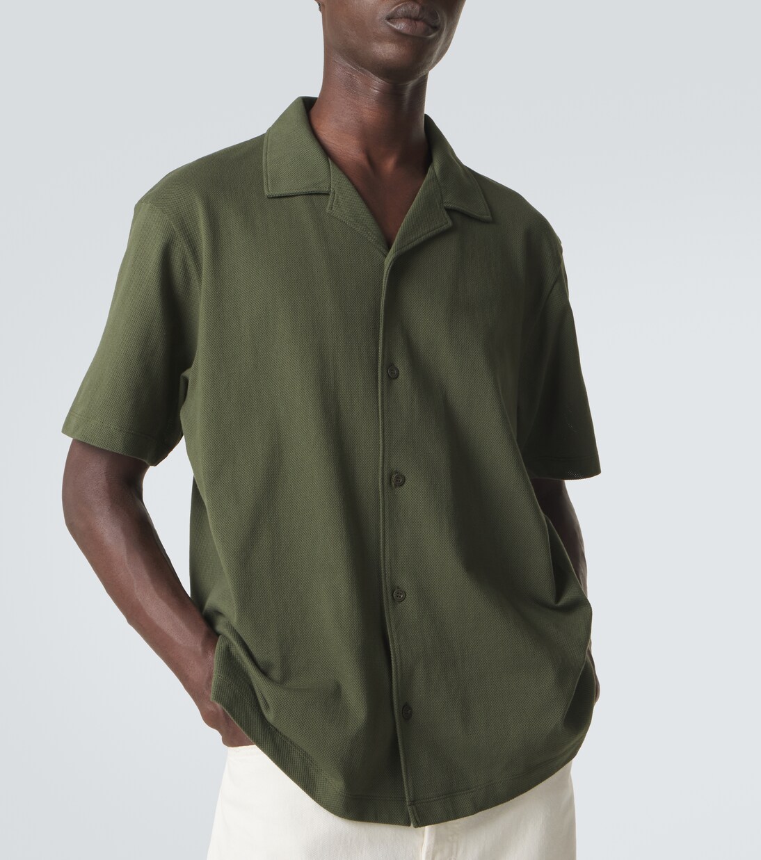 Polohemd Riviera aus Baumwoll-Mesh | Sunspel