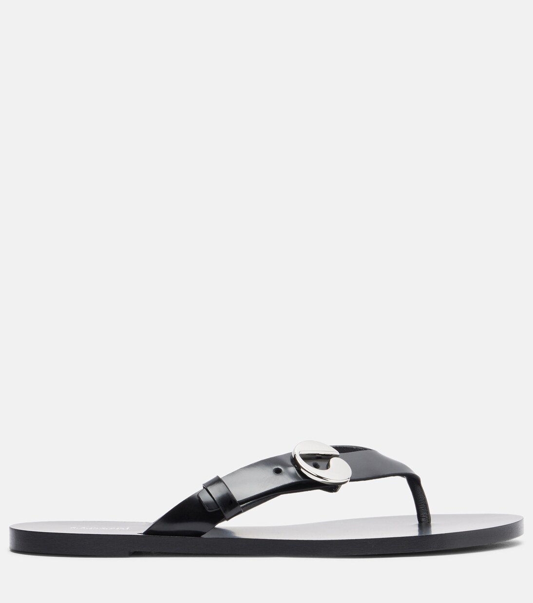 Logo leather thong sandals | Coperni