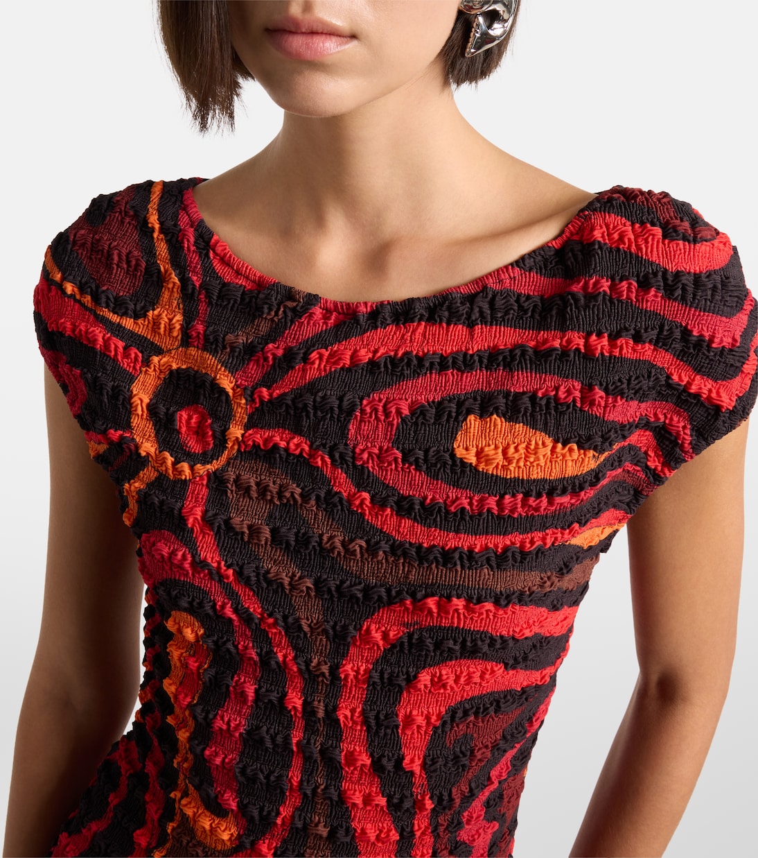 Vestido corto Marmo fruncido | Pucci