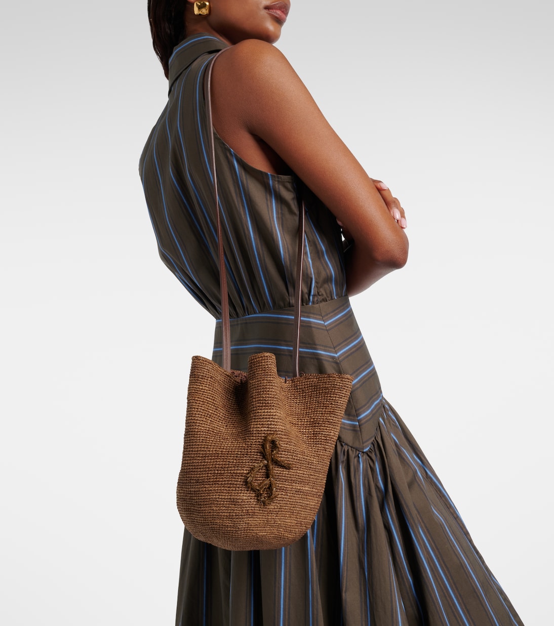 Schultertasche HatBag aus Raffiabast | Ruslan Baginskiy