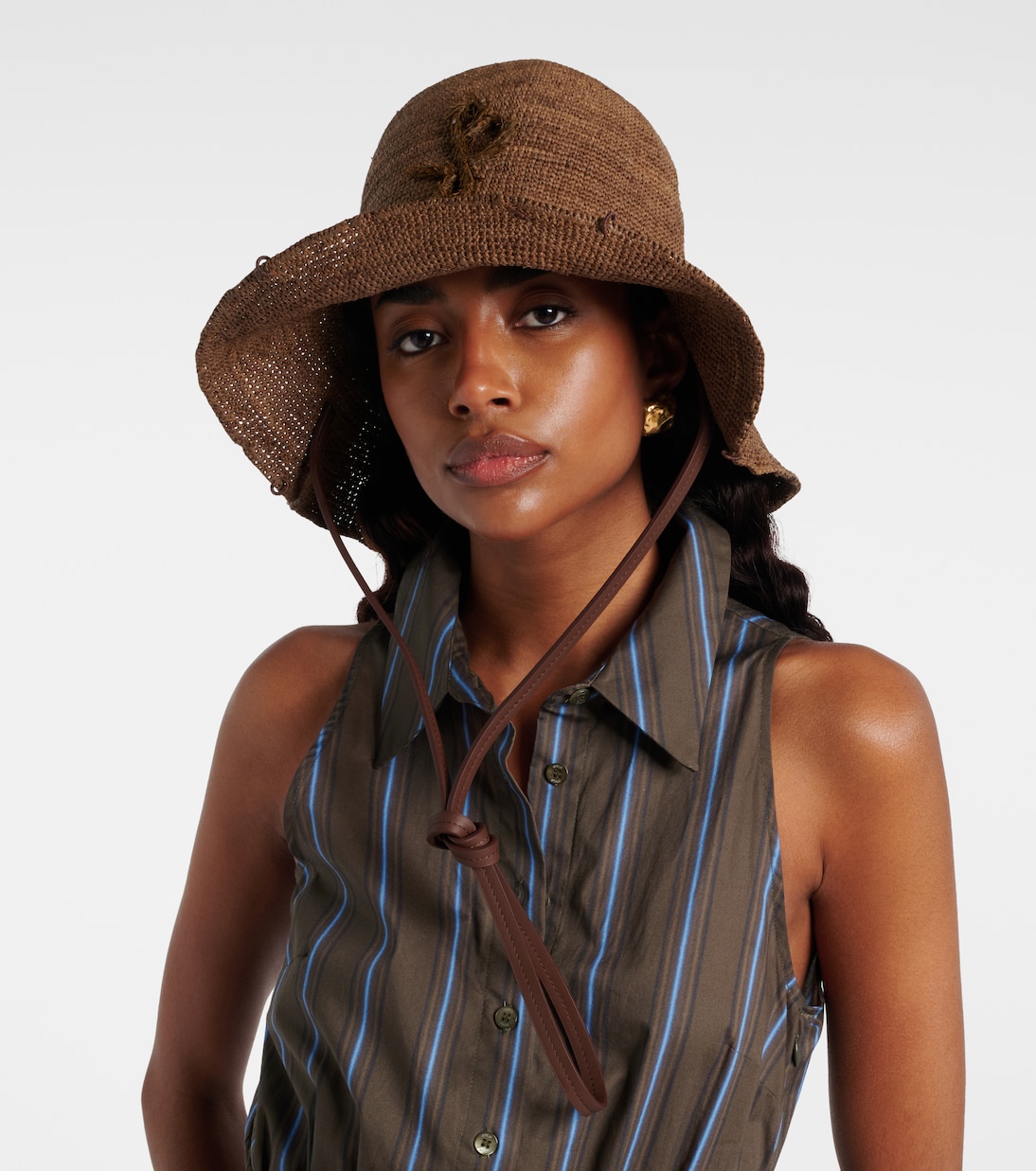 Schultertasche HatBag aus Raffiabast | Ruslan Baginskiy