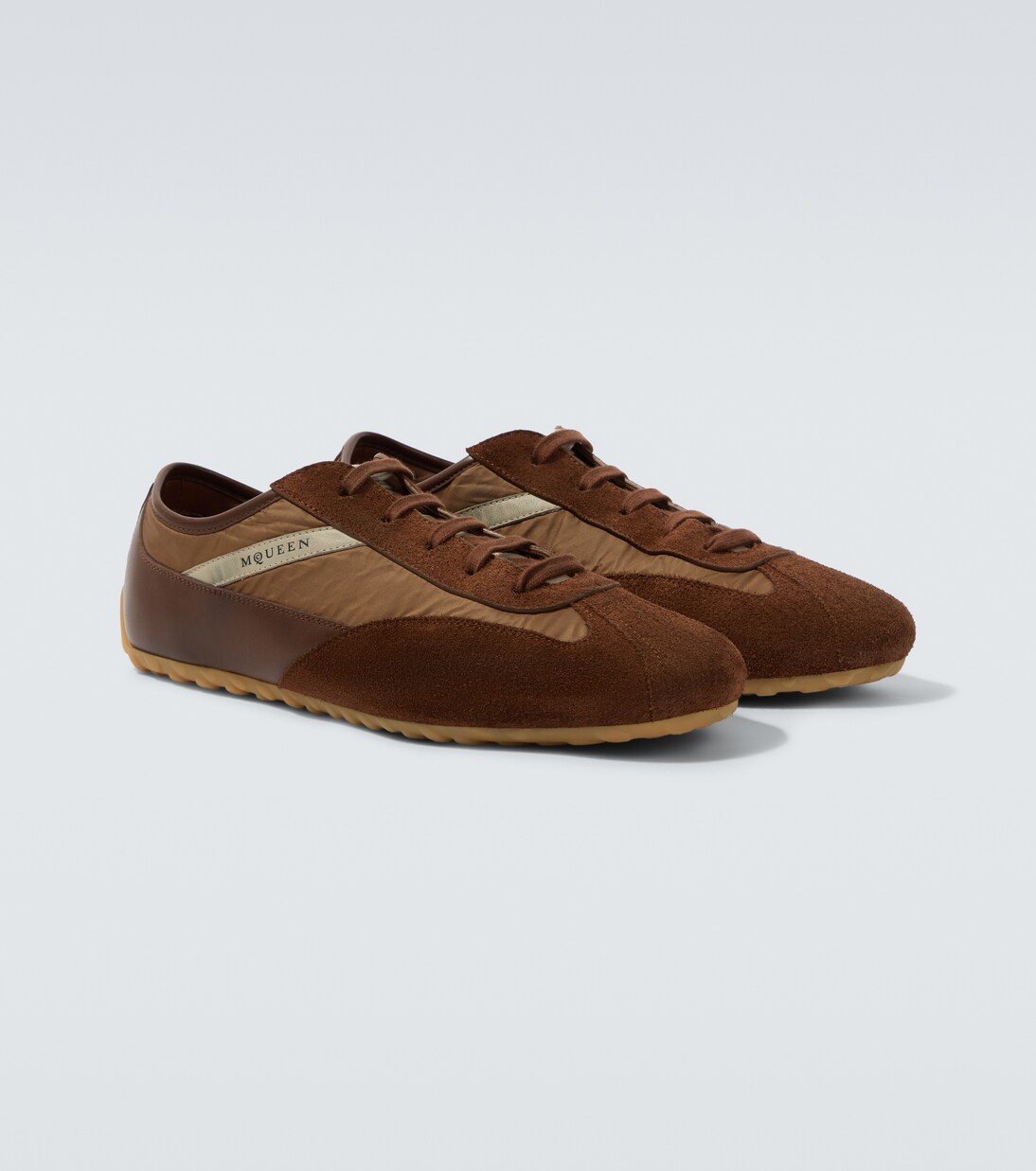 Suede-trimmed sneakers | McQueen