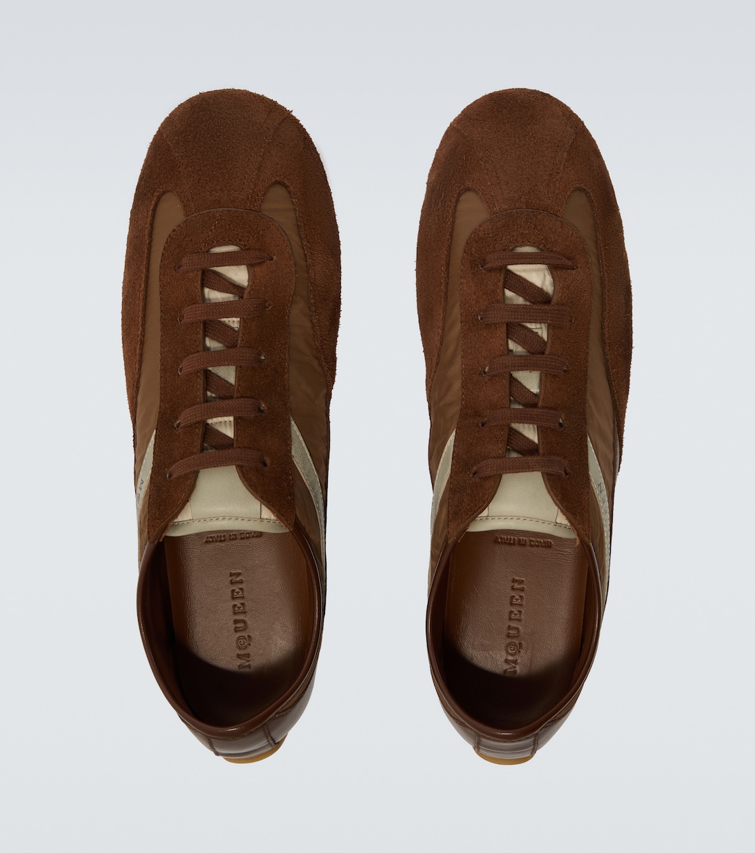 Suede-trimmed sneakers | McQueen