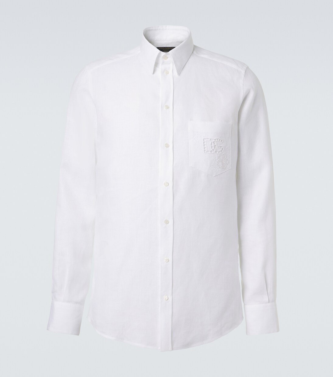 Embroidered linen shirt | Dolce&Gabbana