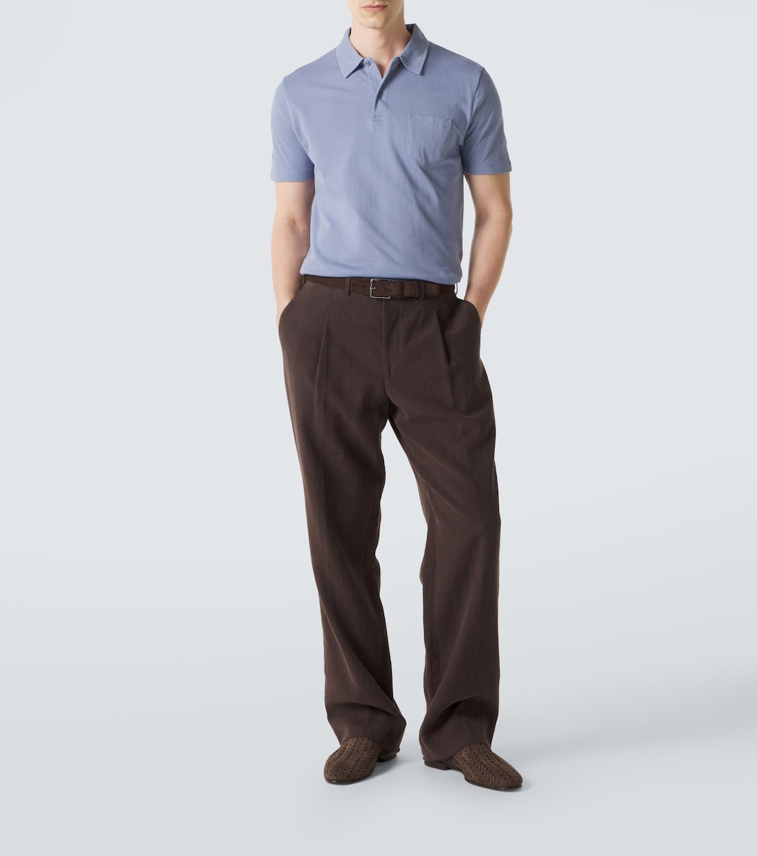 Riviera cotton polo shirt | Sunspel