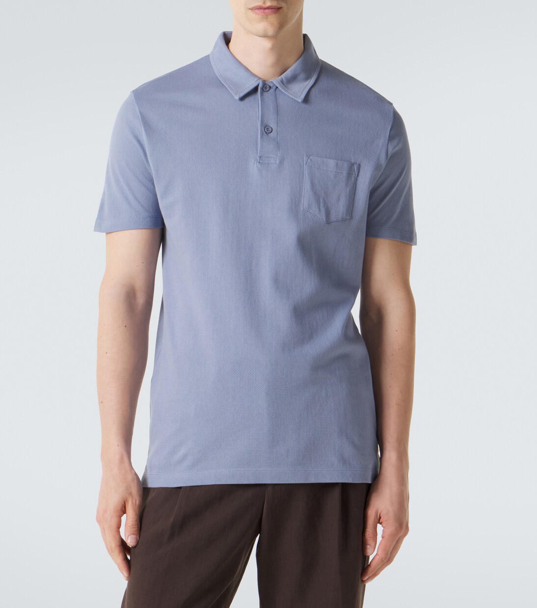 Riviera cotton polo shirt | Sunspel