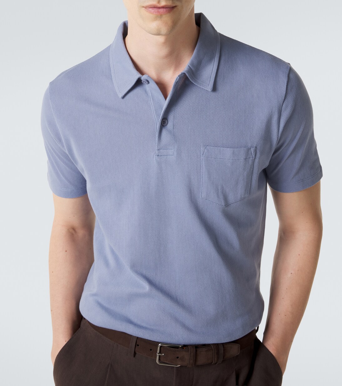 Riviera cotton polo shirt | Sunspel