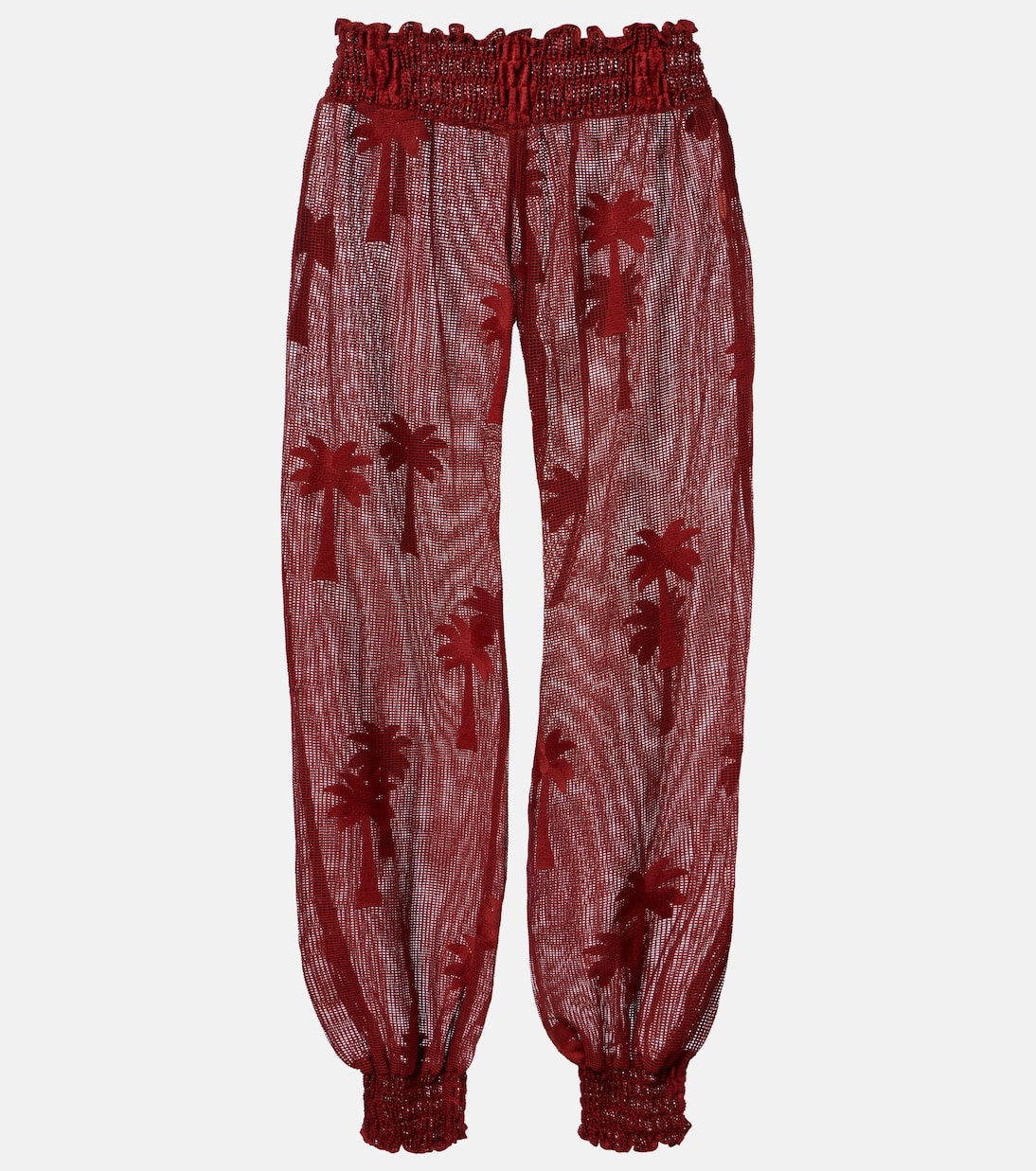 Embroidered cotton-blend mesh balloon pants | Johanna Ortiz