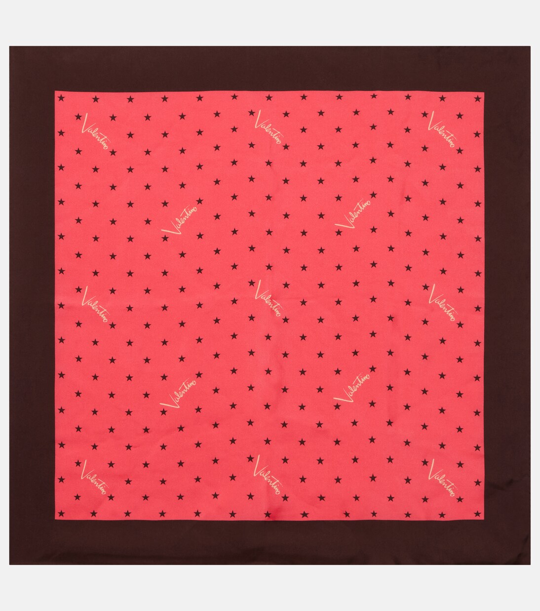 Printed silk twill scarf | Valentino