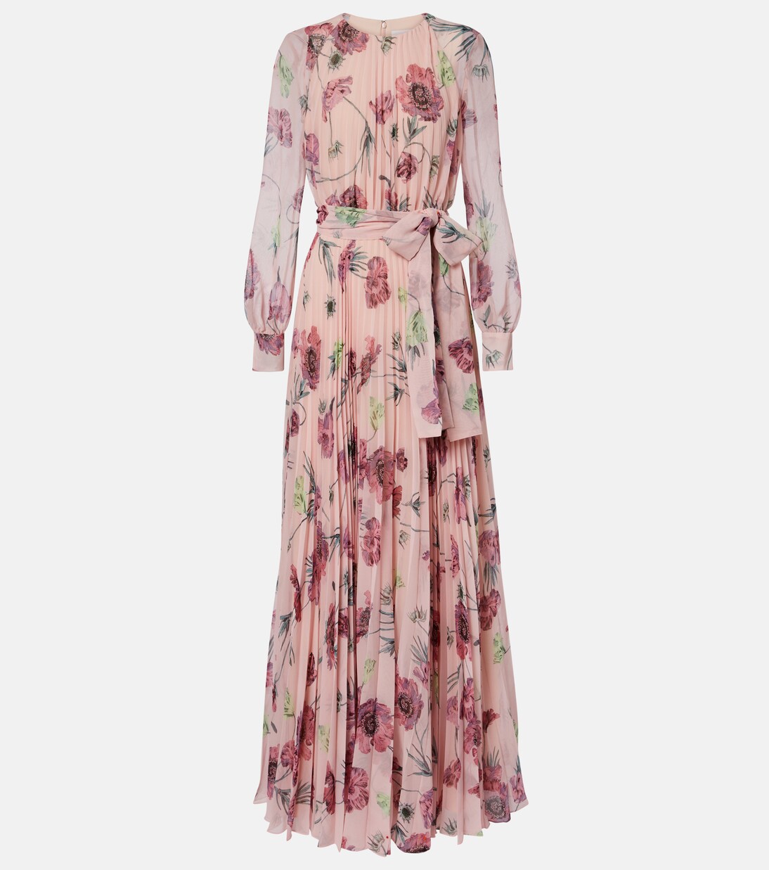 Floral pleated voile gown | Erdem