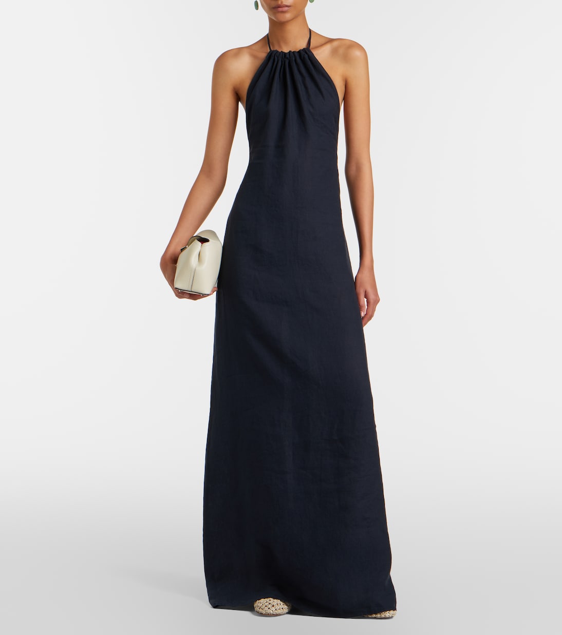 Lelia halterneck linen maxi dress | Nili Lotan