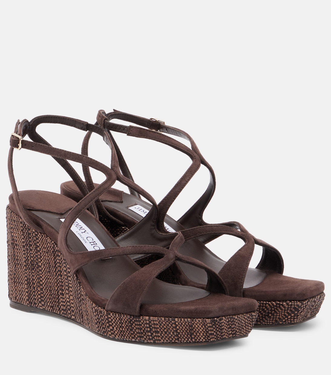 Wedge-Sandalen Ayla aus Veloursleder | Jimmy Choo
