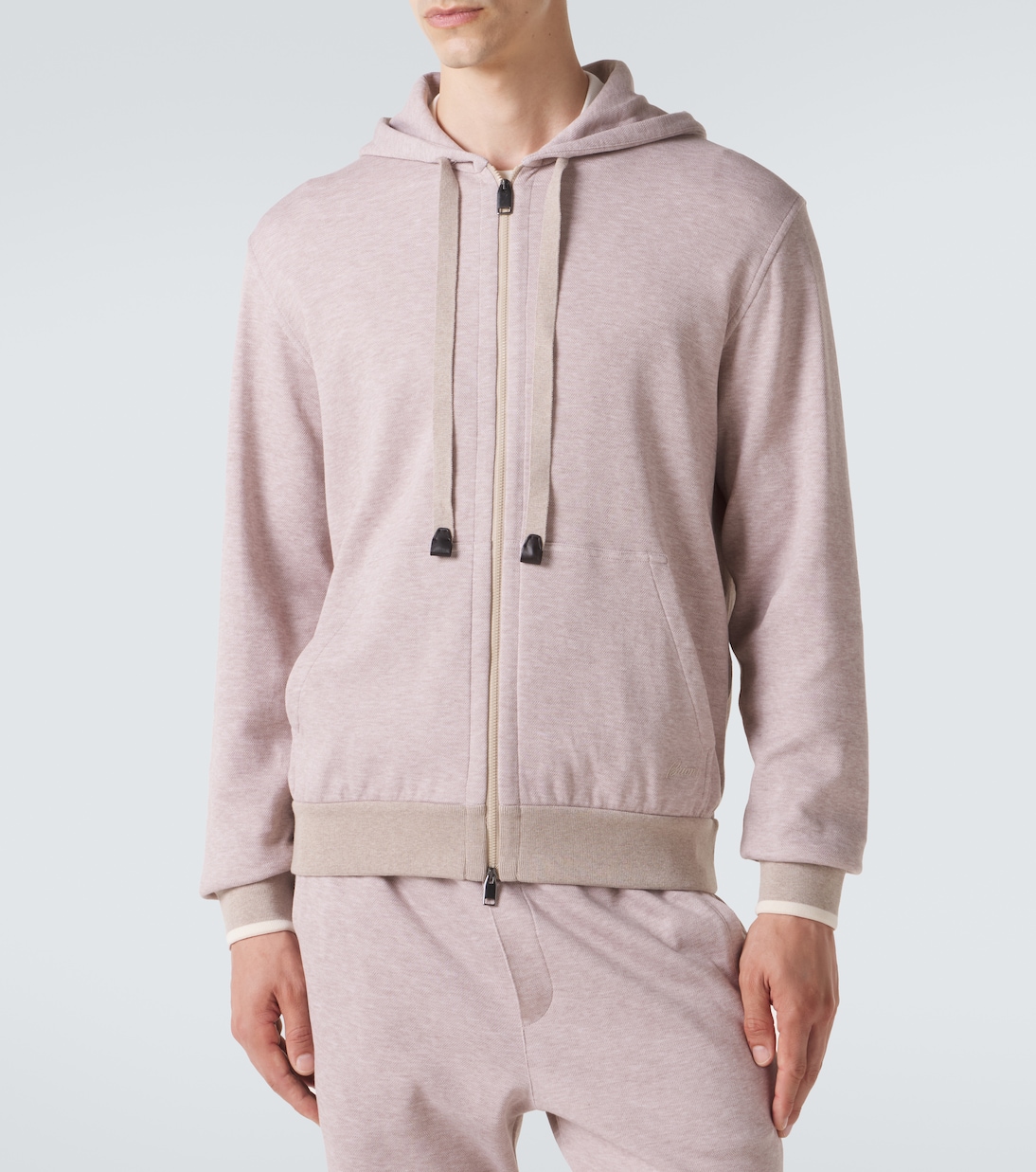 Cotton-blend zip-up hoodie | Brioni