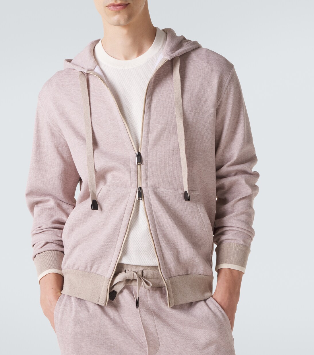 Cotton-blend zip-up hoodie | Brioni