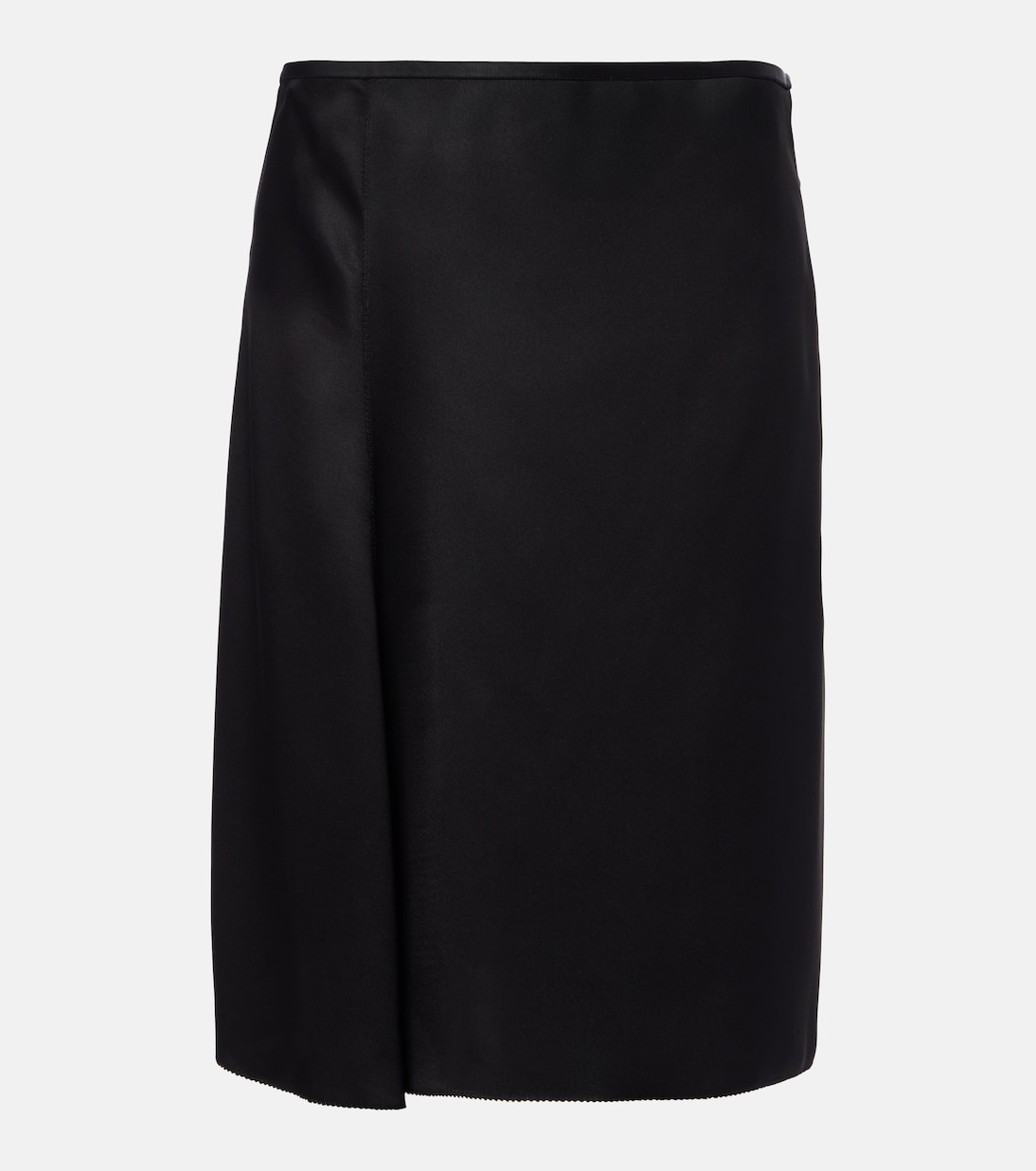 Silk duchesse wrap skirt | Gucci