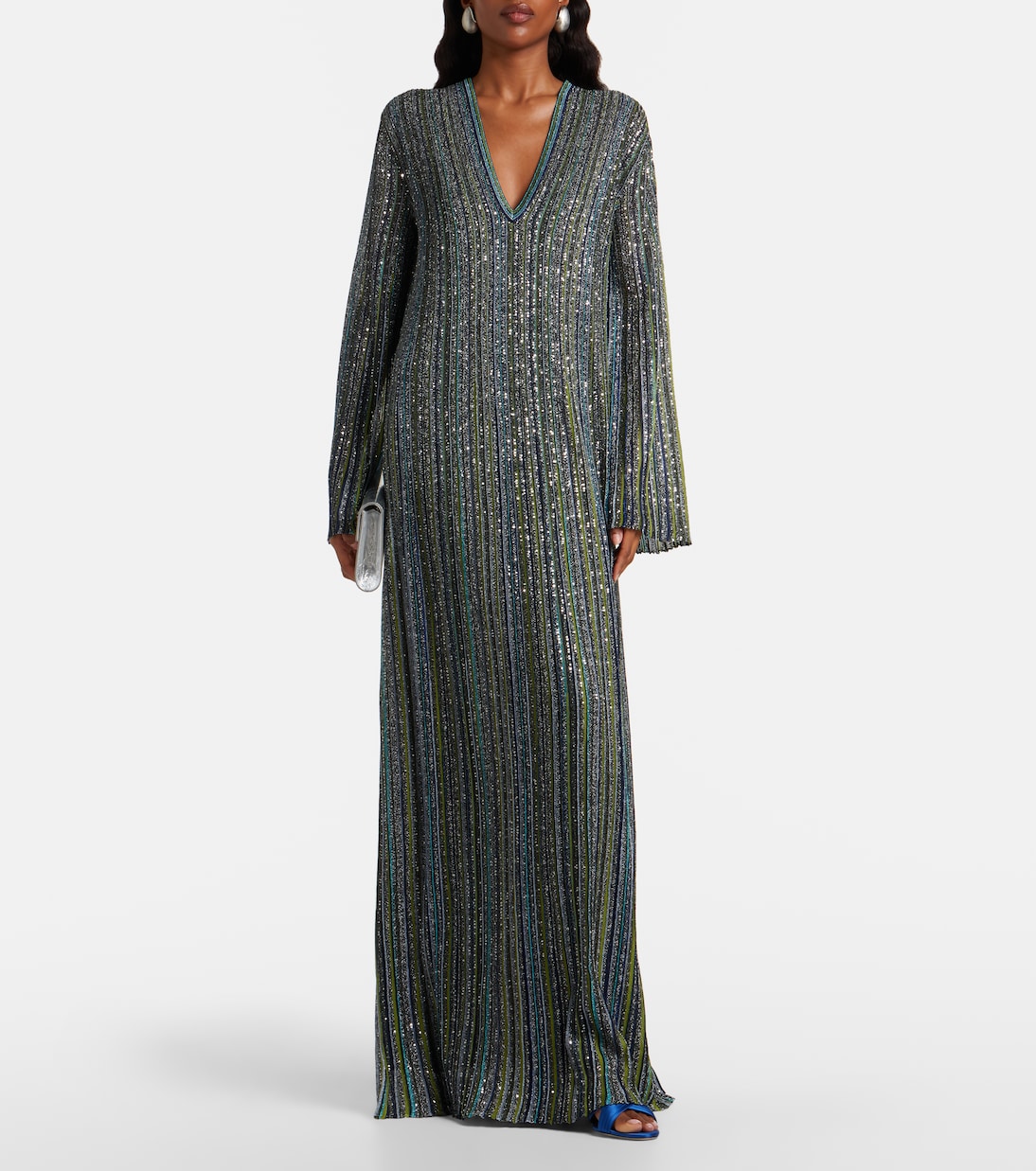 Striped lamé gown | Missoni