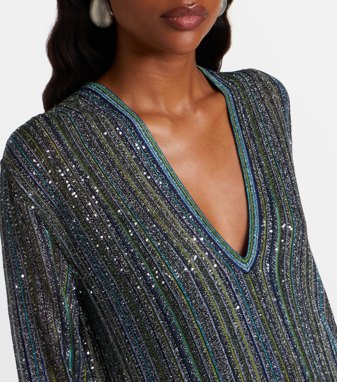 Striped lamé gown | Missoni