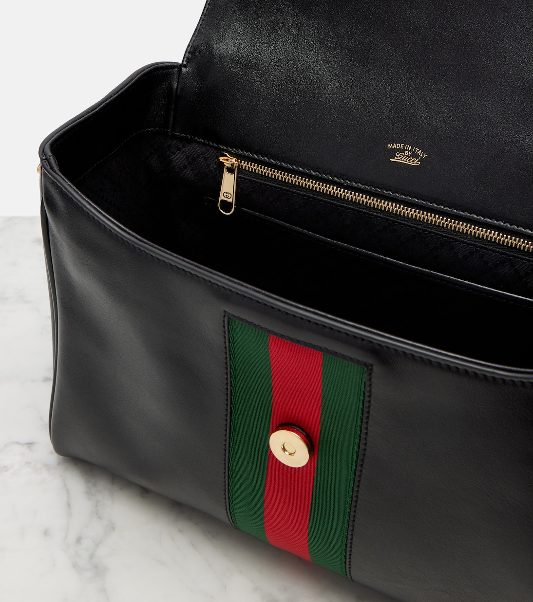 Paparazzo Medium leather tote bag | Gucci