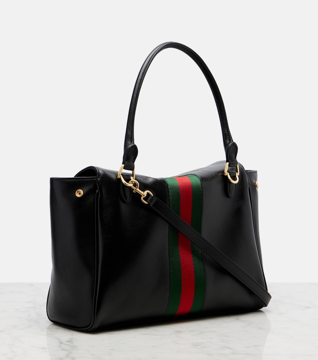 Paparazzo Medium leather tote bag | Gucci