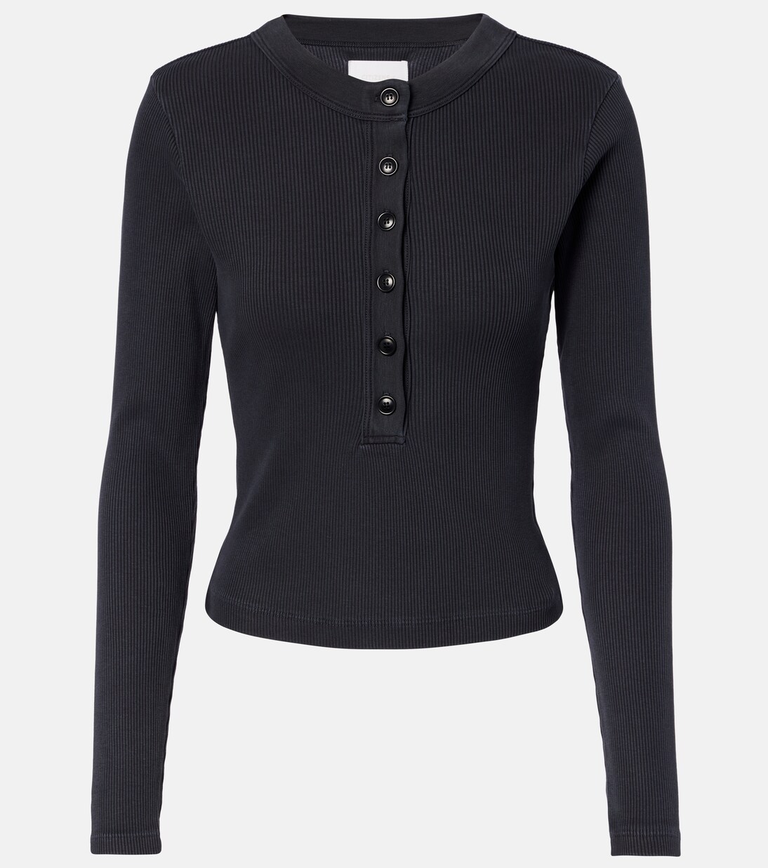 Varra ribbed-knit jersey Henley shirt | Citizens of Humanity