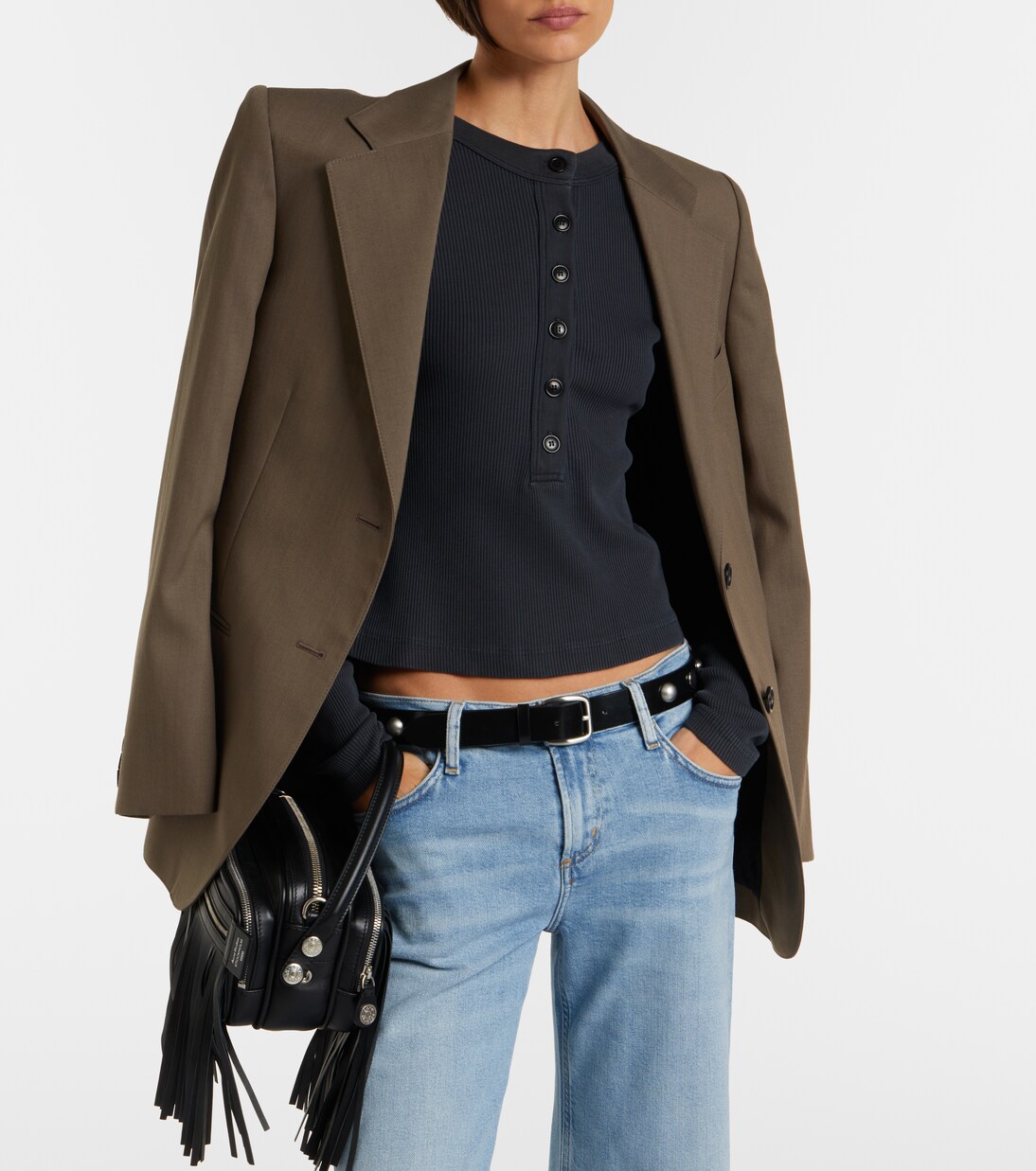 Varra ribbed-knit jersey Henley shirt | Citizens of Humanity