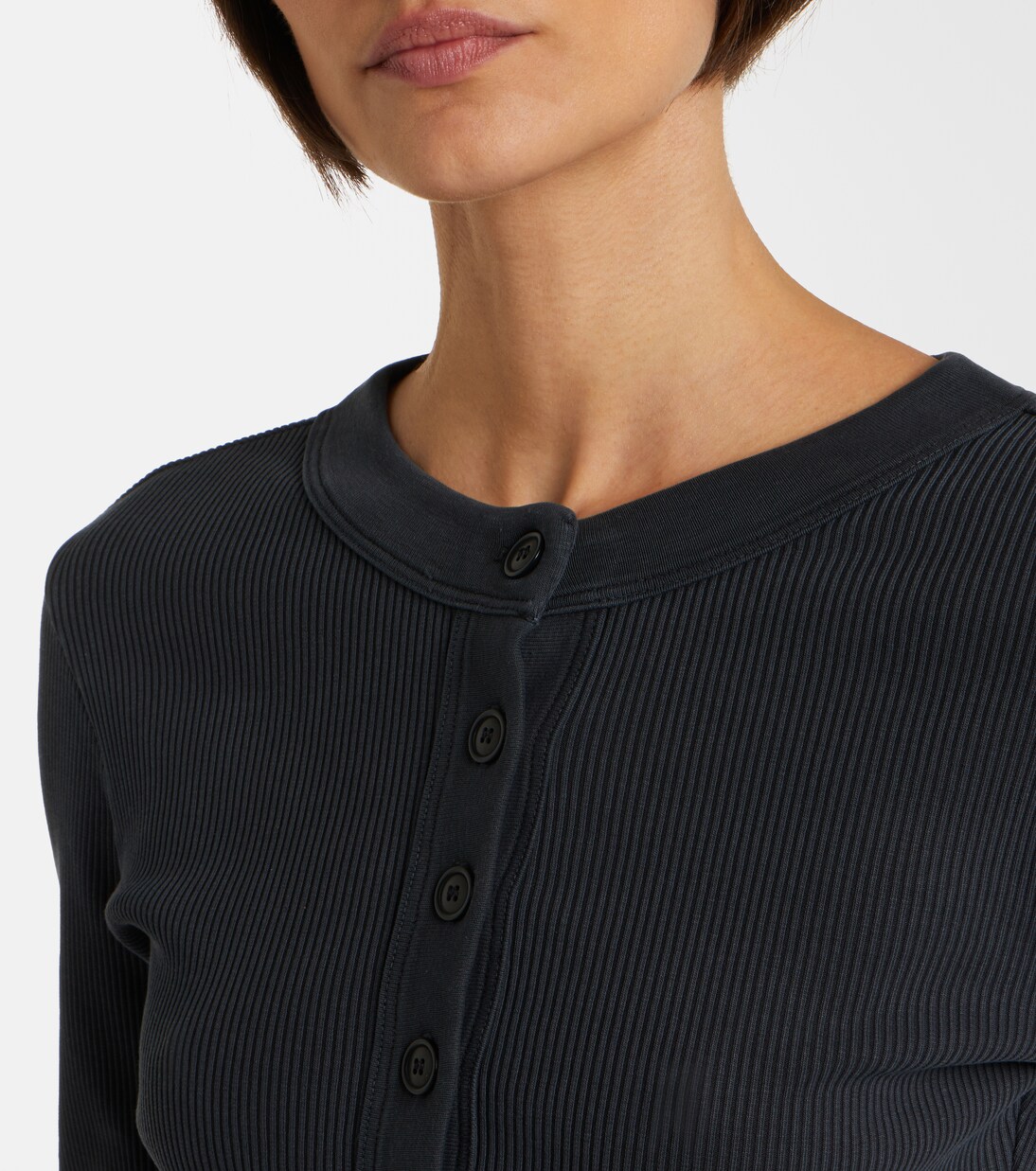 Varra ribbed-knit jersey Henley shirt | Citizens of Humanity