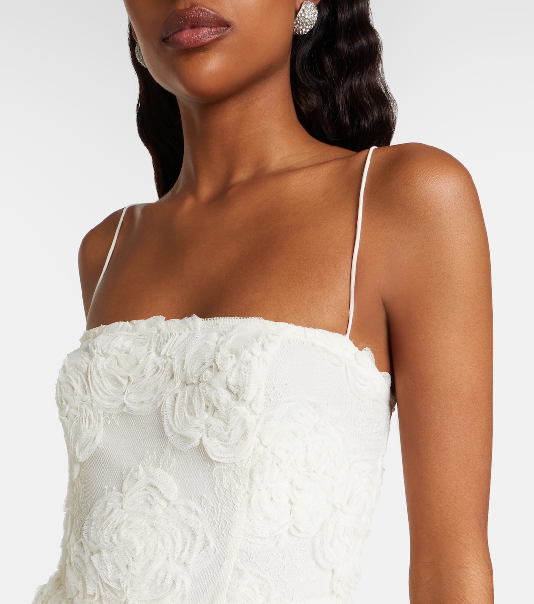 Floral mesh midi dress | Rotate