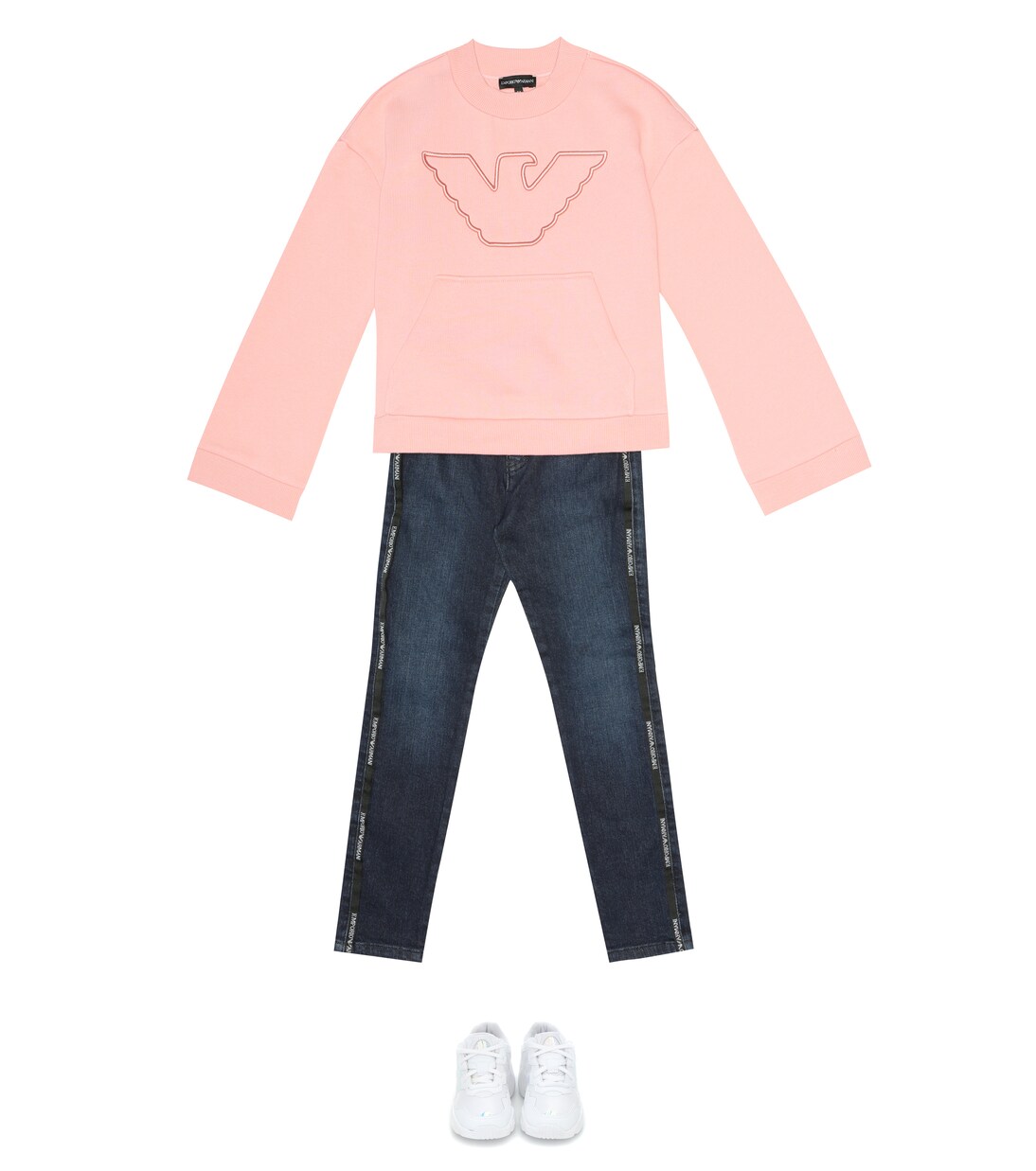 Sweat-shirt en coton mélangé | Emporio Armani Kids