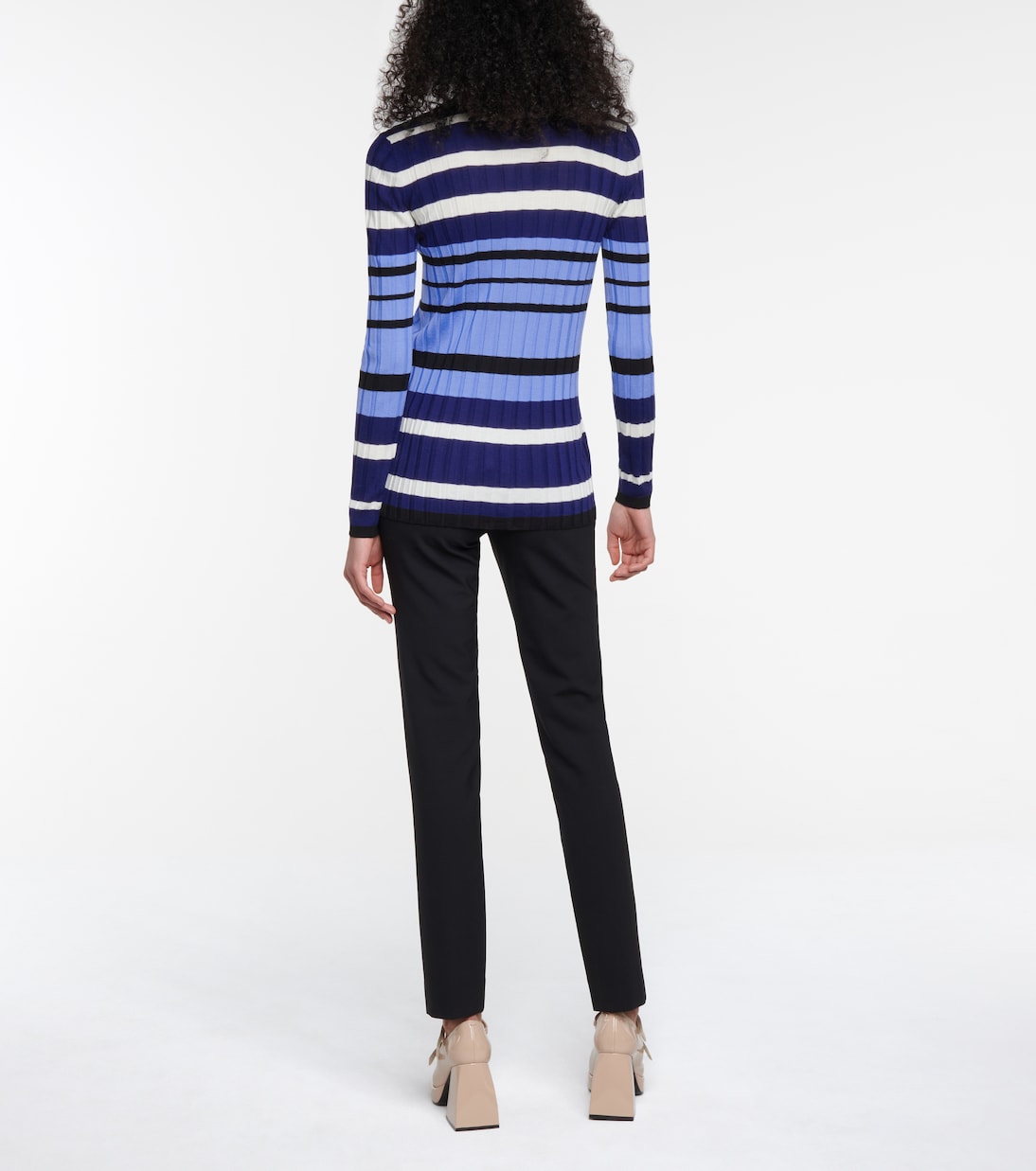 Striped ribbed-knit wool cardigan | Marni