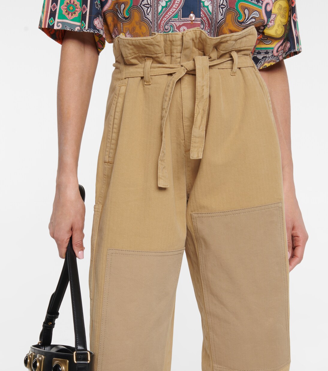 Pantalon ample à taille haute en coton | Etro