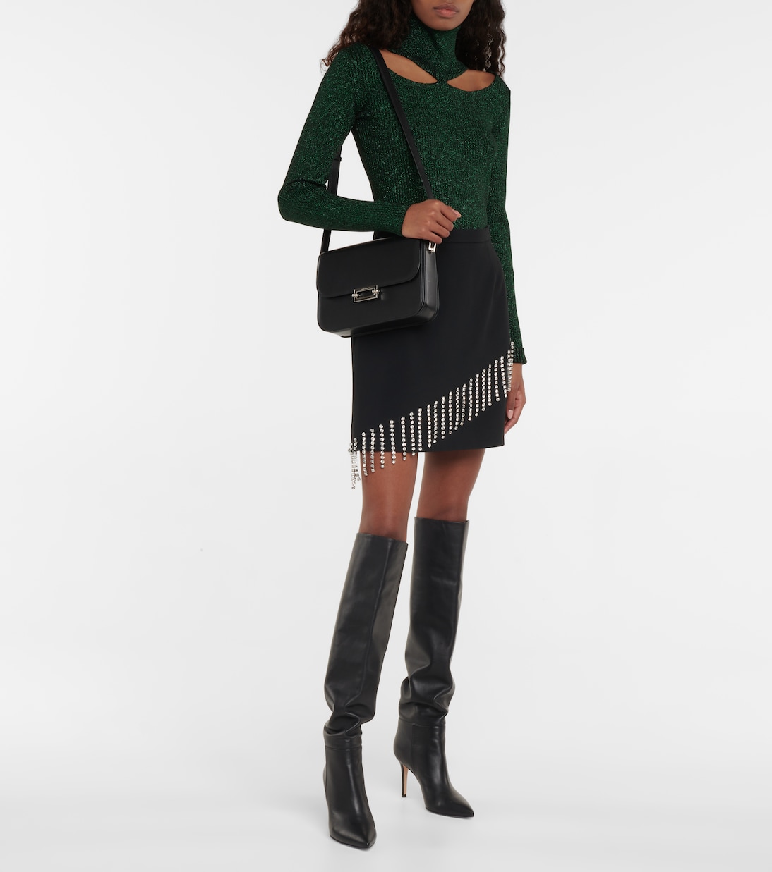 Verzierter High-Rise-Minirock | Christopher Kane