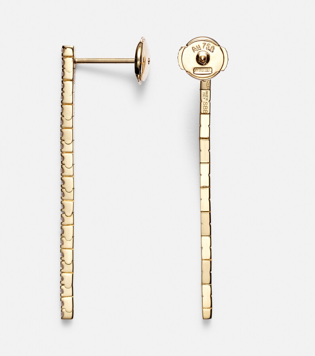 Ohrringe River aus 18kt Gelbgold mit Diamanten | Sophie Bille Brahe