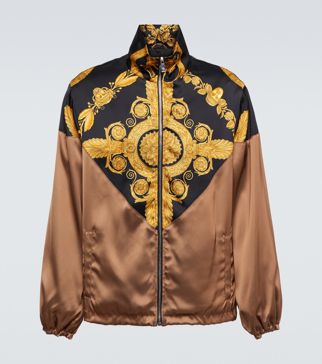 Veste bomber Maschera Baroque en satin | Versace