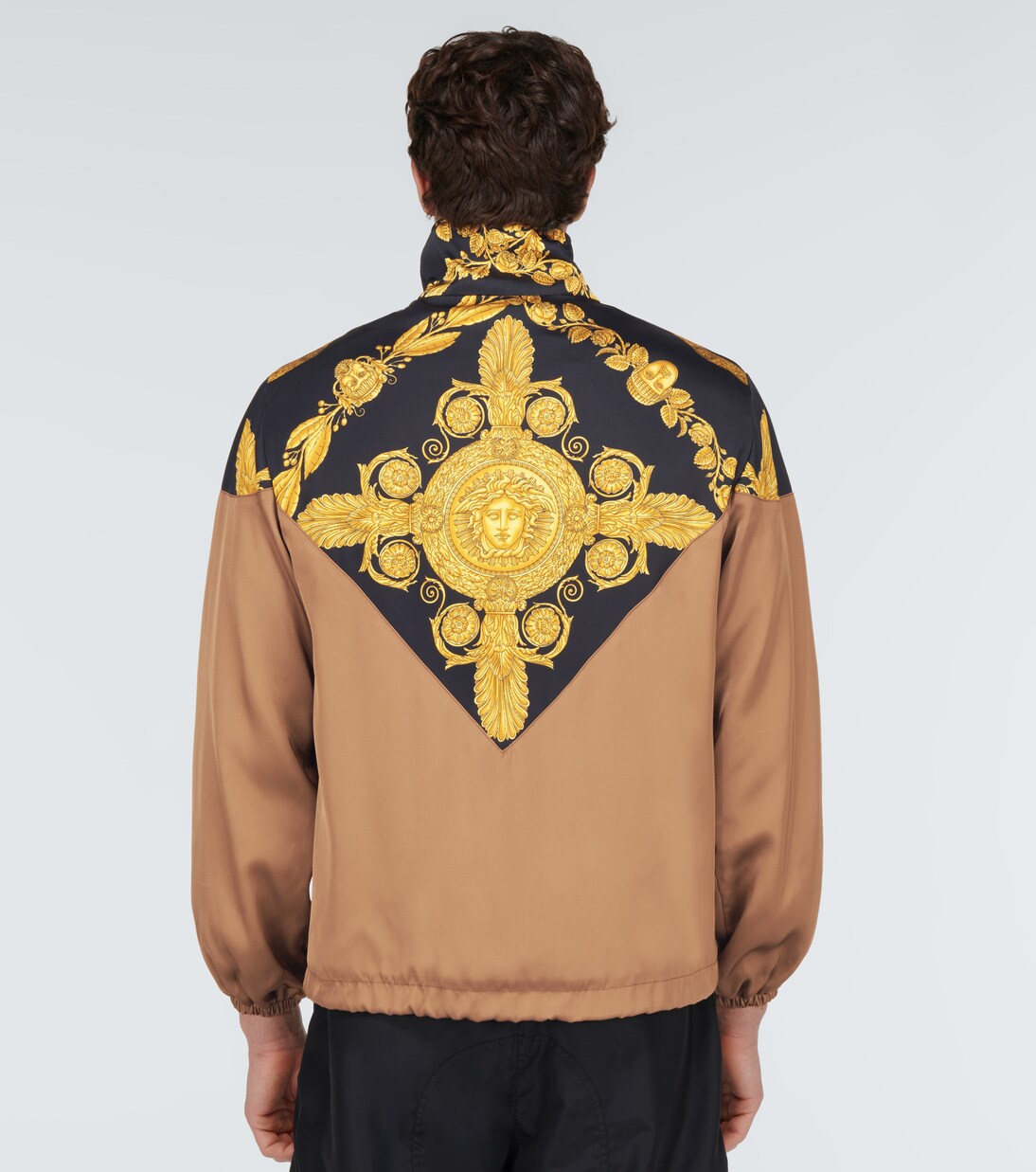 Veste bomber Maschera Baroque en satin | Versace