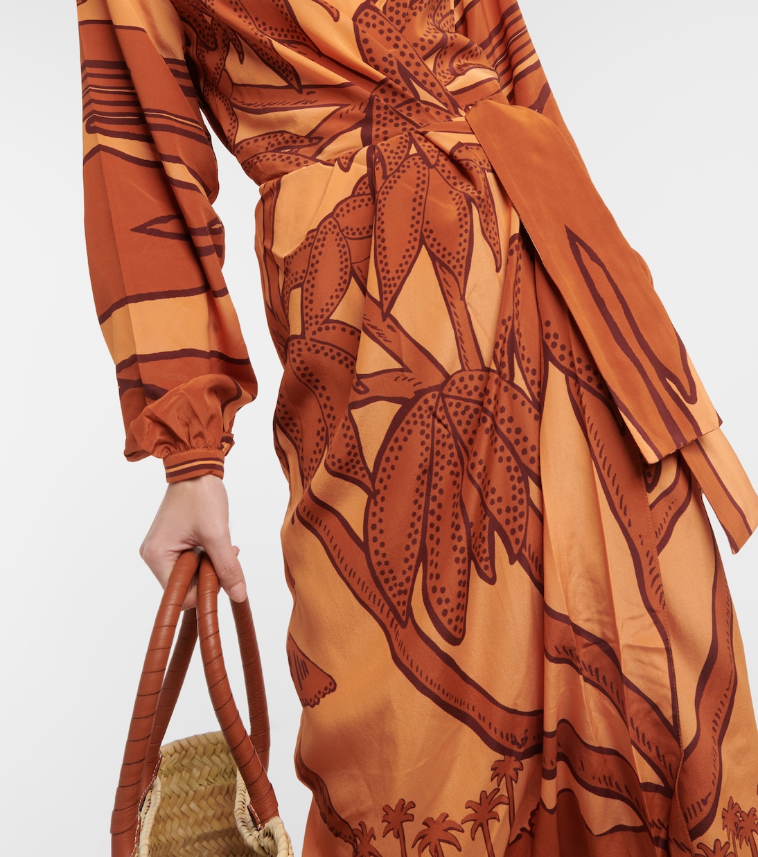 Silk crêpe de chine maxi dress | Johanna Ortiz