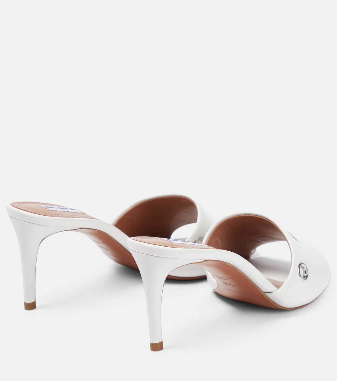 Verzierte Pantoletten Oeillets aus Leder | Alaïa