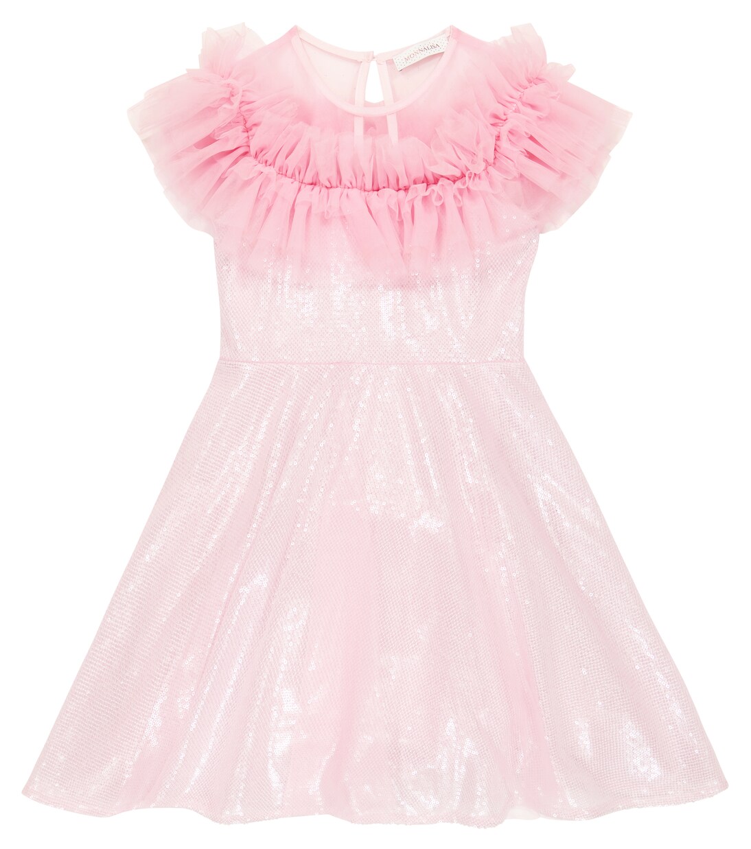 Sequined ruffle dress | Monnalisa